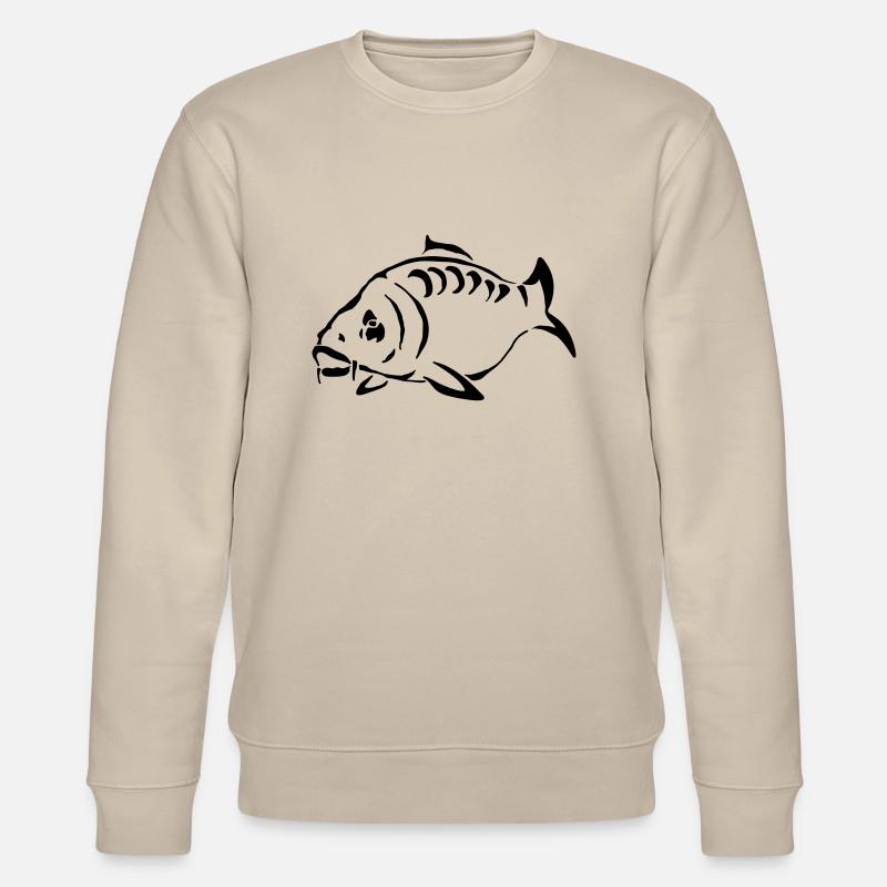 Carp Silhouette - Stanley/Stella Unisex Bio-Sweatshirt CHANGER  - Beige
