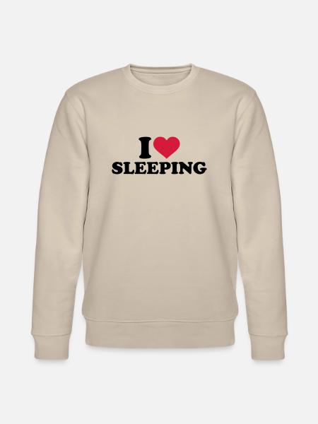 I love sleeping - Stanley/Stella CHANGER Unisex Organic Sweatshirt - beige