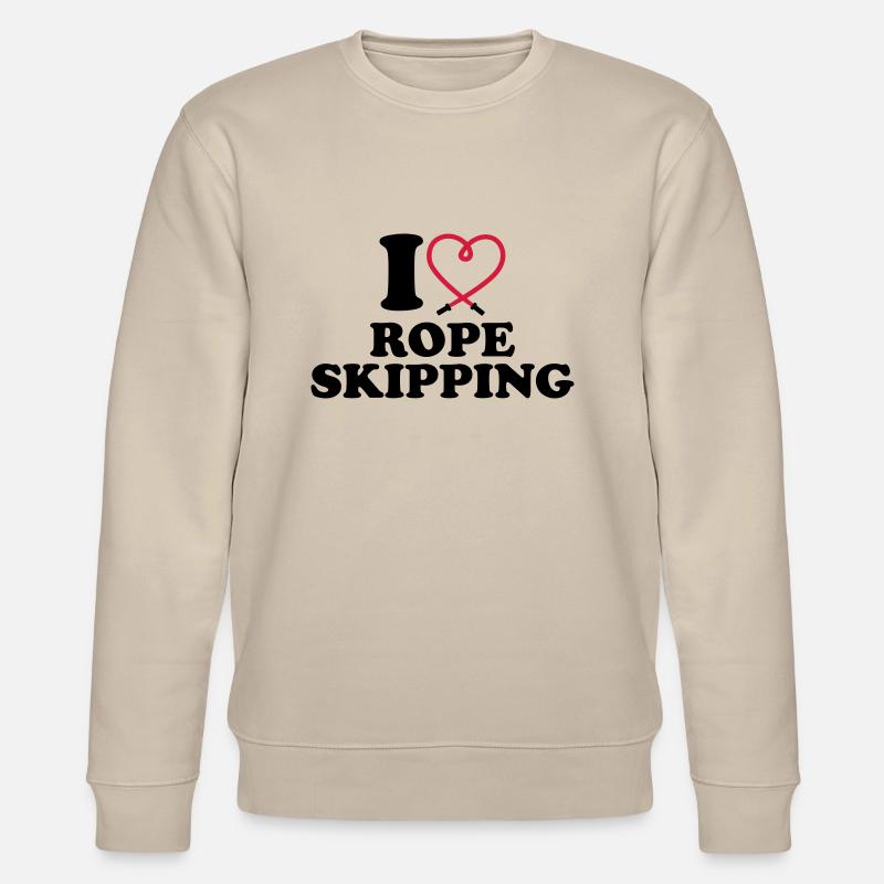 I love rope skipping - Sweat bio CHANGER Stanley/Stella Unisexe - beige