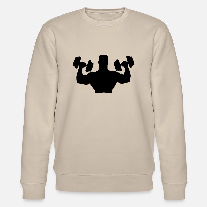 Muscle Man Training - Stanley/Stella Unisex Bio-Sweatshirt CHANGER  - Beige