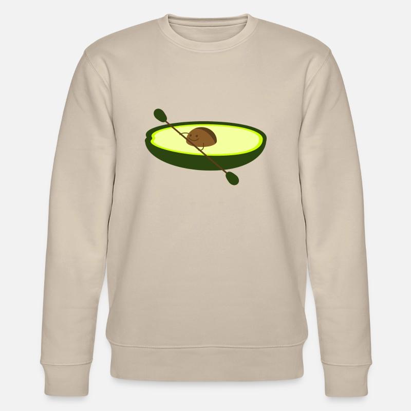 Avocado als Paddler - Stanley/Stella Unisex Bio-Sweatshirt CHANGER  - Beige