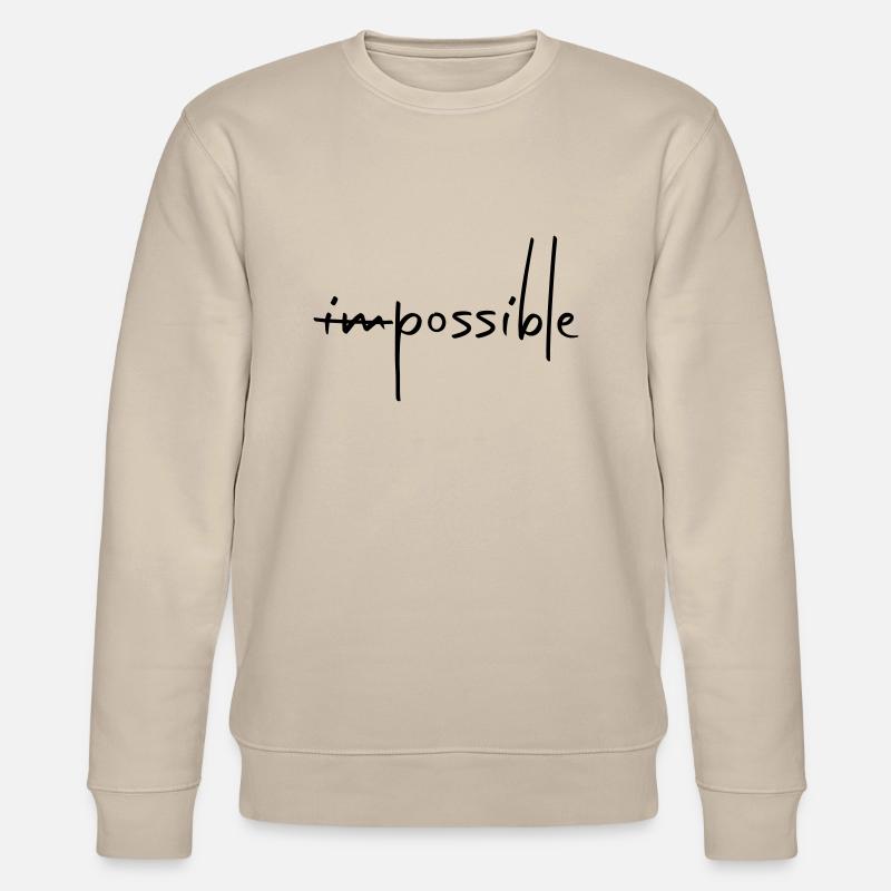 IMPOSSIBLE POSSIBLE - Stanley/Stella CHANGER Unisex Organic Sweatshirt - beige