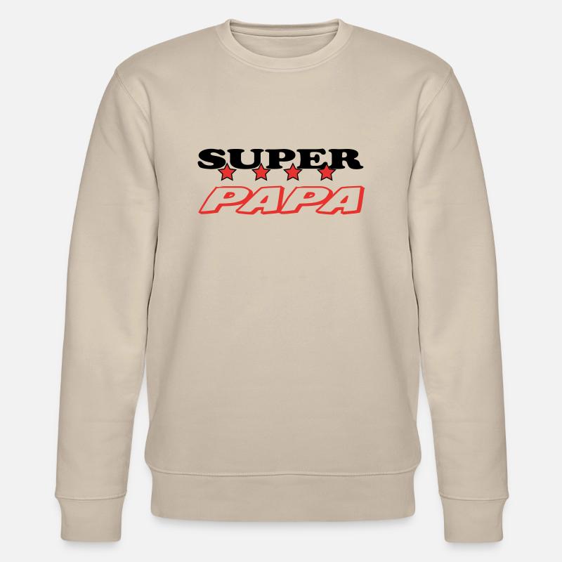 SUPER-VATER - Stanley/Stella Unisex Bio-Sweatshirt CHANGER  - Beige