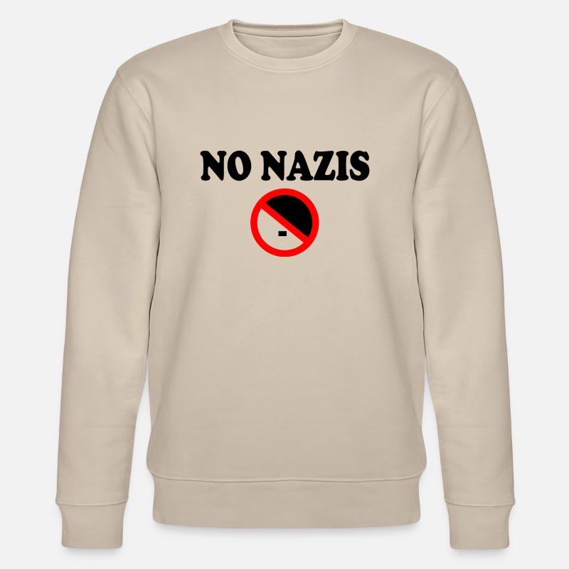 No nazis - Stanley/Stella Unisex Bio-Sweatshirt CHANGER  - Beige