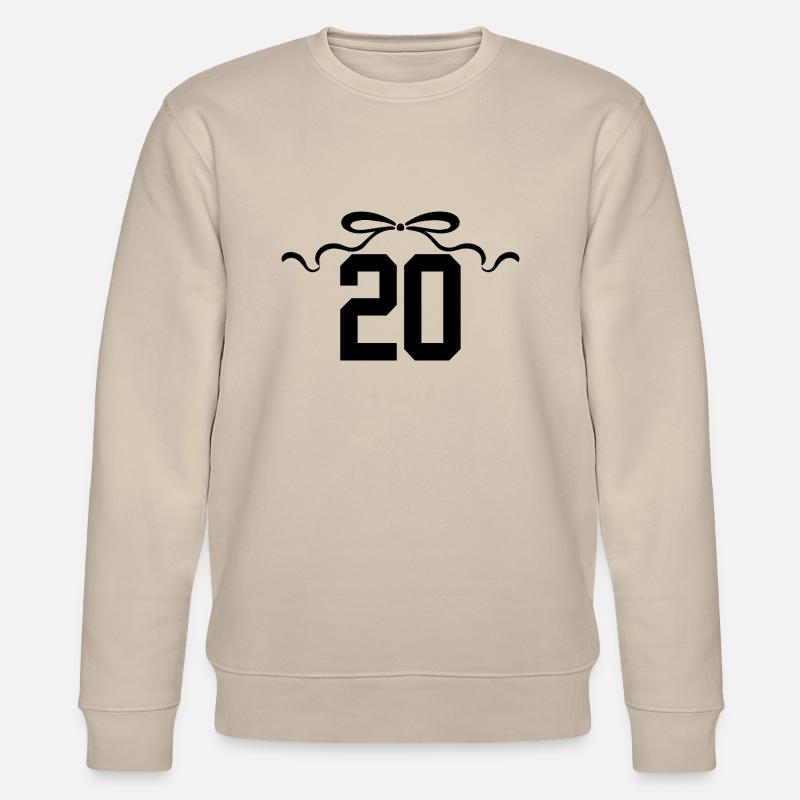 Nummer 20 Knoten - 20. Jubiläum - Stanley/Stella Unisex Bio-Sweatshirt CHANGER  - Beige