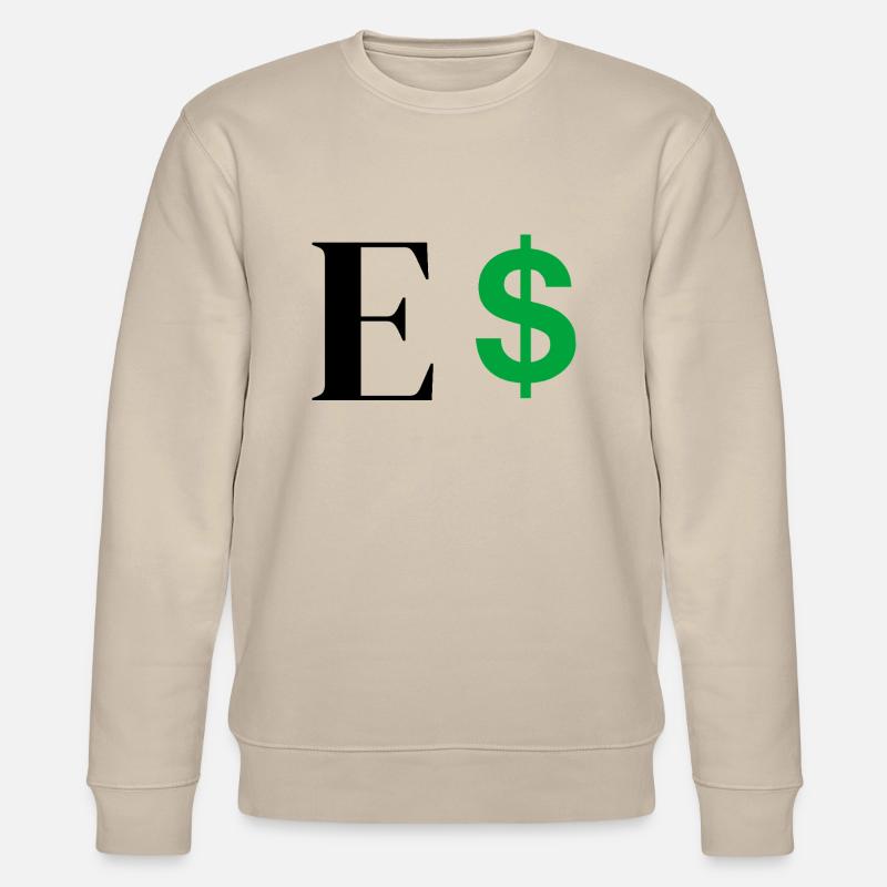 Buchstabe E Dollar - Stanley/Stella Unisex Bio-Sweatshirt CHANGER - Beige