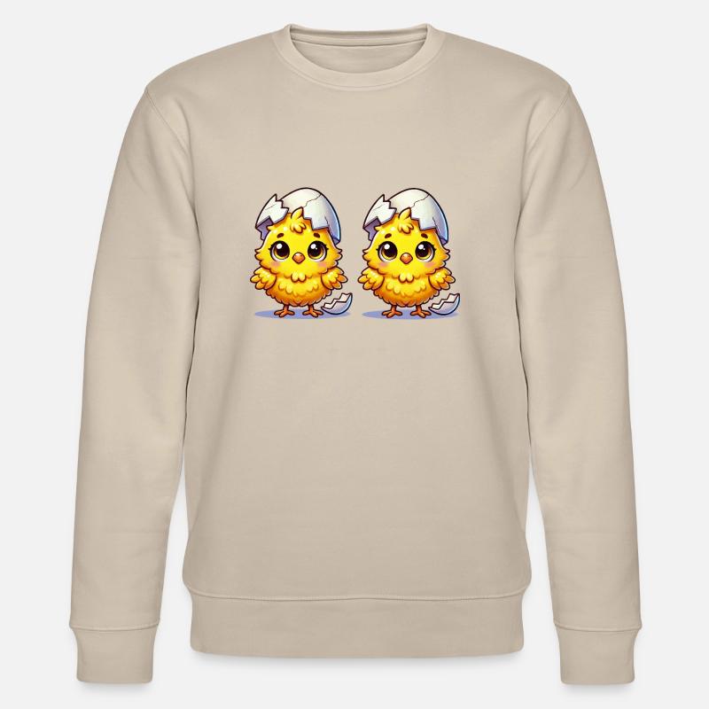 Chiecken Comic 2 - Stanley/Stella CHANGER Unisex Organic Sweatshirt - beige