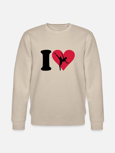 I love Ballett - Stanley/Stella Unisex Bio-Sweatshirt CHANGER - Beige