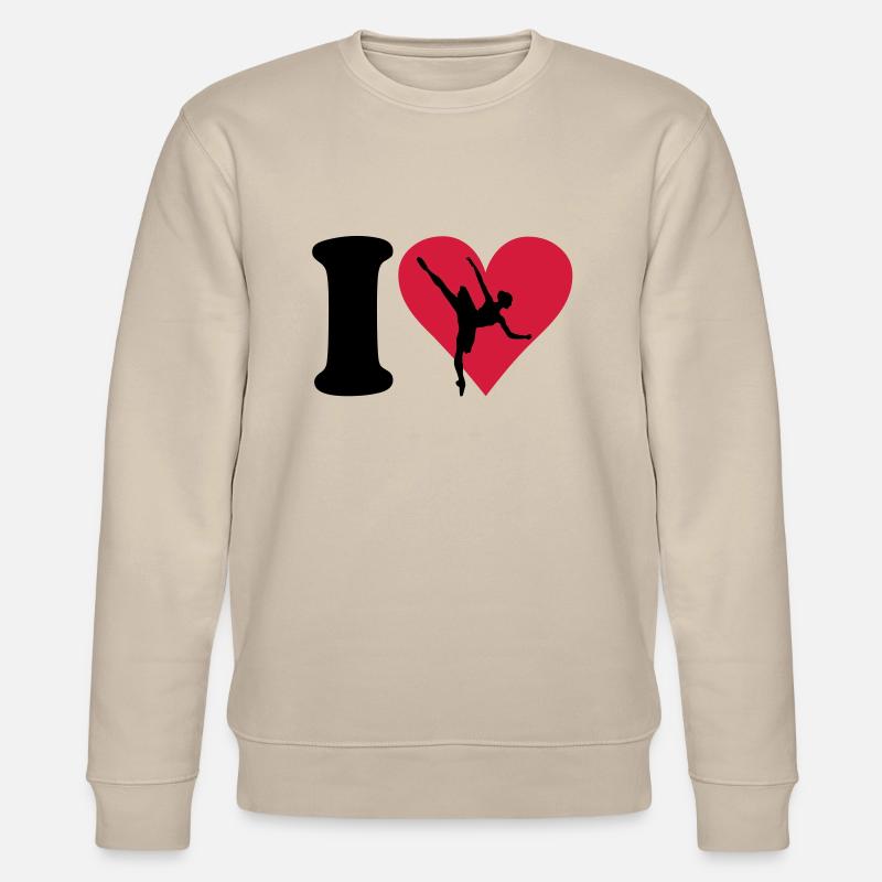 I love Ballett - Stanley/Stella Unisex Bio-Sweatshirt CHANGER  - Beige