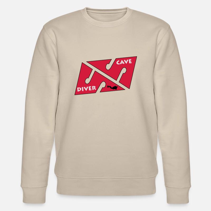 cave_diver_01 - Stanley/Stella Unisex Bio-Sweatshirt CHANGER  - Beige