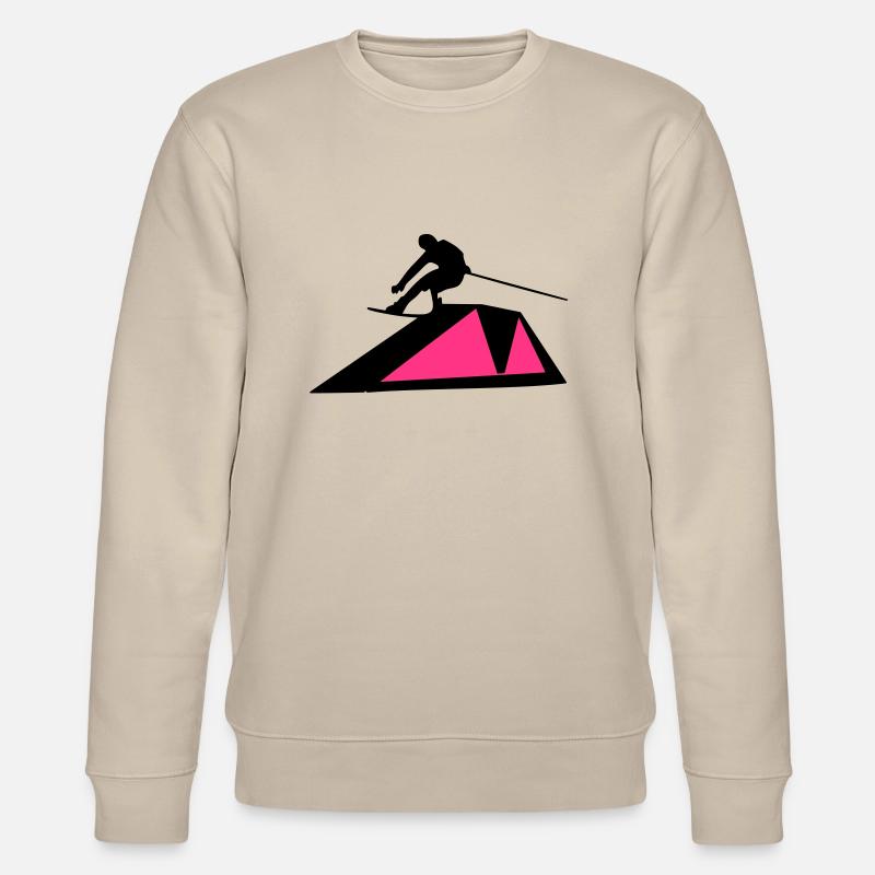 Wakeboarder/Wakeboard - Stanley/Stella Unisex Bio-Sweatshirt CHANGER  - Beige