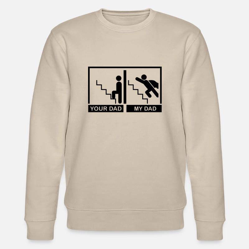 your_dad_an_my_dad_f1 - Stanley/Stella Unisex Bio-Sweatshirt CHANGER  - Beige