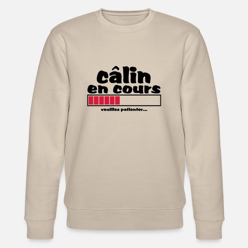 câlin en cours,amour,mariage,ev,formes,cœur - Sweat bio CHANGER Stanley/Stella Unisexe - beige