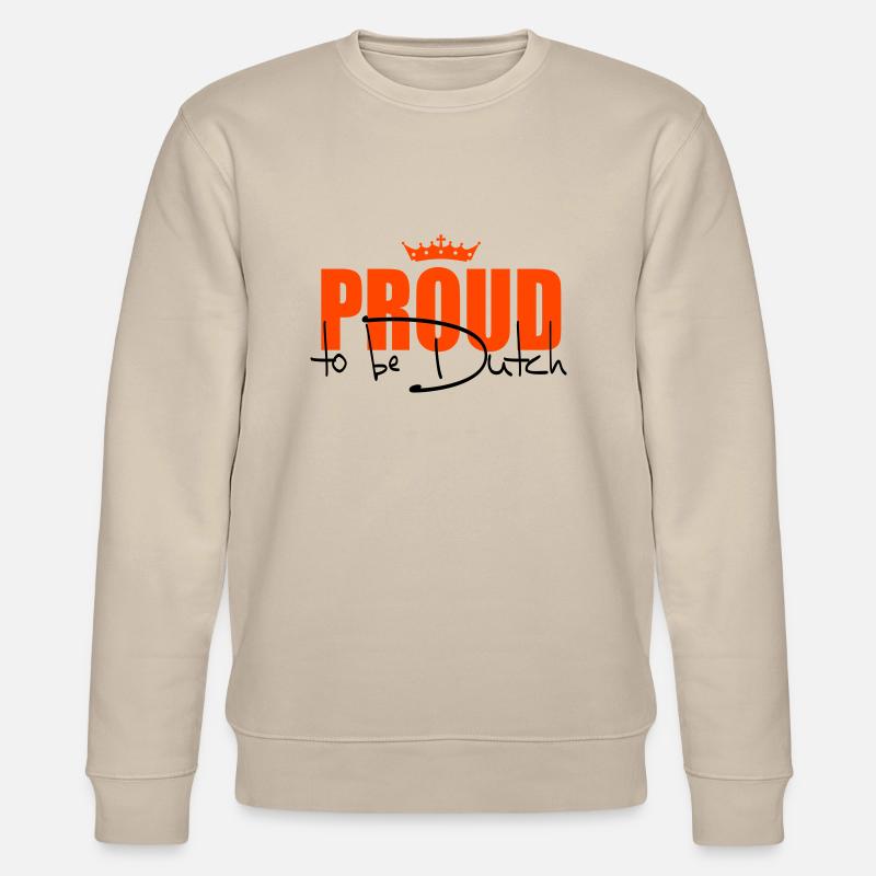Proud to be Dutch - Stanley/Stella Unisex Bio-Sweatshirt CHANGER  - Beige