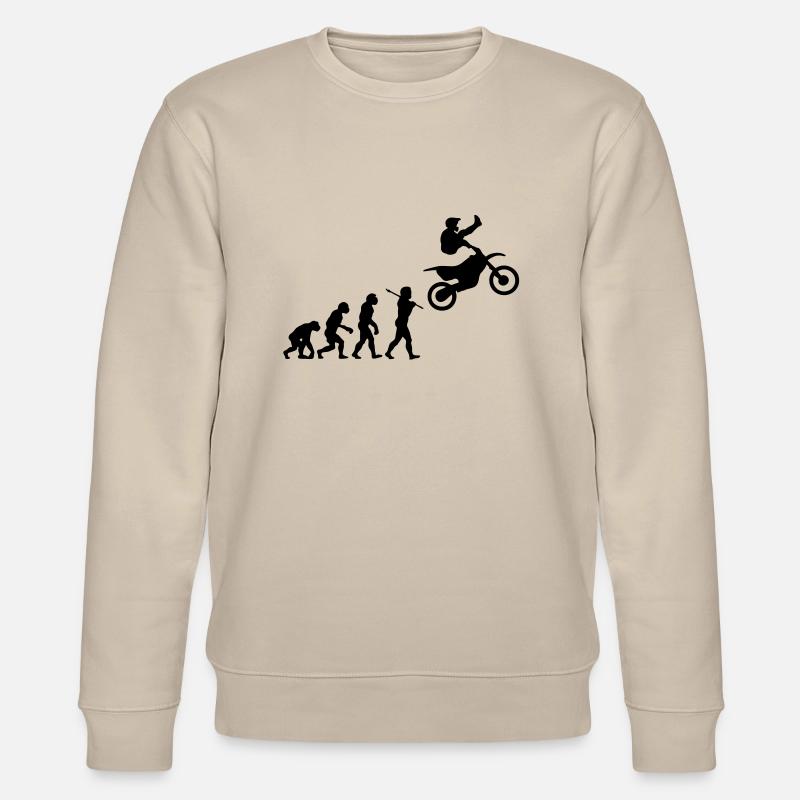 MX Freestyle Motocross Evolution - Stanley/Stella Unisex Bio-Sweatshirt CHANGER  - Beige