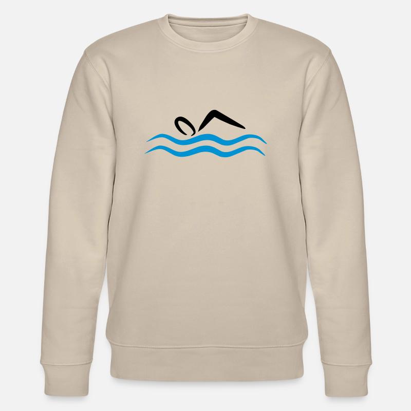 swimming - Stanley/Stella Unisex Bio-Sweatshirt CHANGER  - Beige