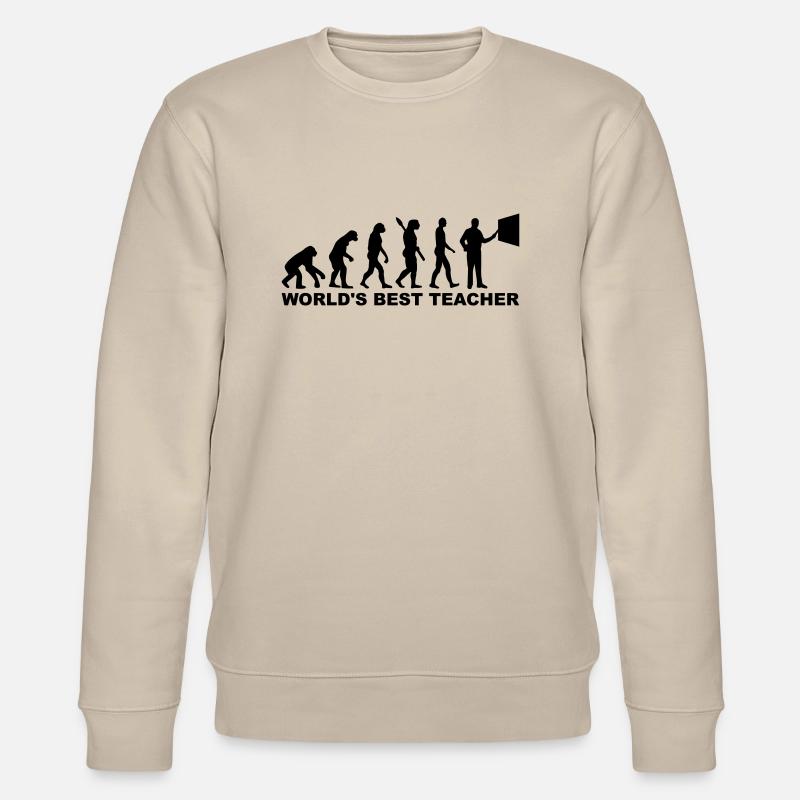 World's Best teacher - Sweat bio CHANGER Stanley/Stella Unisexe - beige