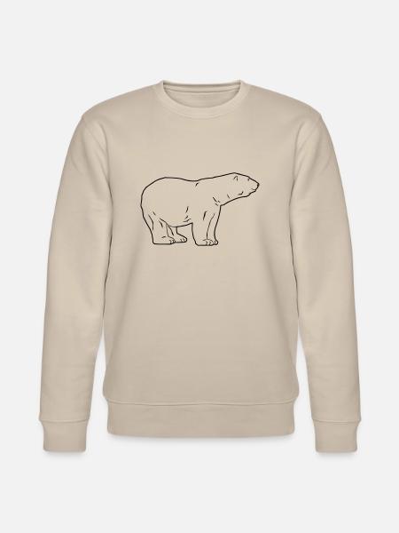 Polar Bear - Eisbär - Stanley/Stella Unisex Bio-Sweatshirt CHANGER - Beige