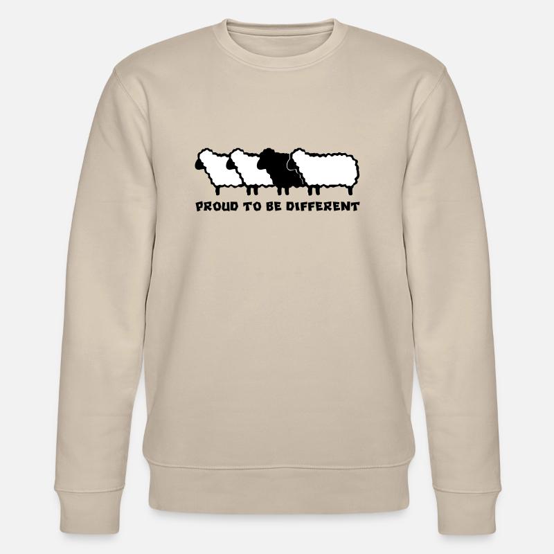 MOUTONS DIFFÉRENTS 2 - 2C - Sweat bio CHANGER Stanley/Stella Unisexe - beige
