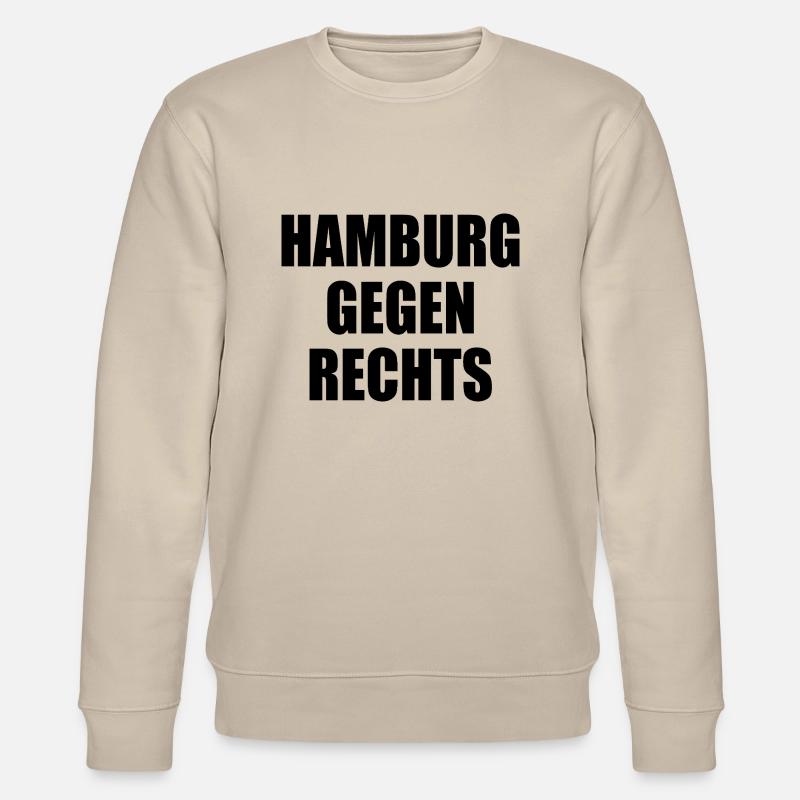 hamburg gegen rechts - Stanley/Stella Unisex Bio-Sweatshirt CHANGER - Beige