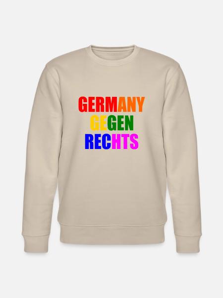 Deutschland gegen rechts - Stanley/Stella Unisex Bio-Sweatshirt CHANGER - Beige