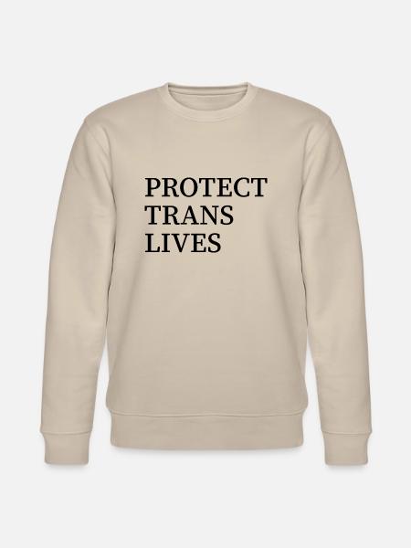 Protect trans lives - Stanley/Stella CHANGER Unisex Organic Sweatshirt - beige