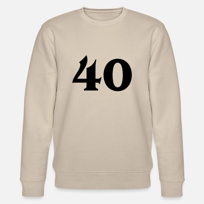 Zahl 40 - Stanley/Stella Unisex Bio-Sweatshirt CHANGER  - Beige