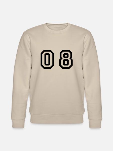 number - 08 - zero eight - Stanley/Stella CHANGER Unisex Organic Sweatshirt - beige