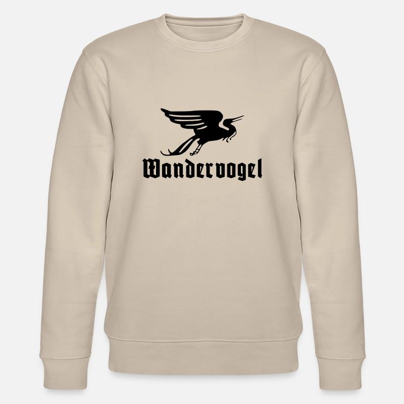 Wandervogel text - Stanley/Stella CHANGER Unisex Organic Sweatshirt - beige