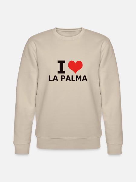 I LOVE LA PALMA - Stanley/Stella CHANGER Unisex Organic Sweatshirt - beige