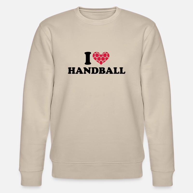 I Love Handball - Sweat bio CHANGER Stanley/Stella Unisexe - beige