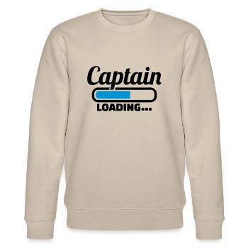 Captain - Stanley/Stella CHANGER Unisex Organic Sweatshirt - beige - Front - Nik (191cm) & Marisol (170cm)