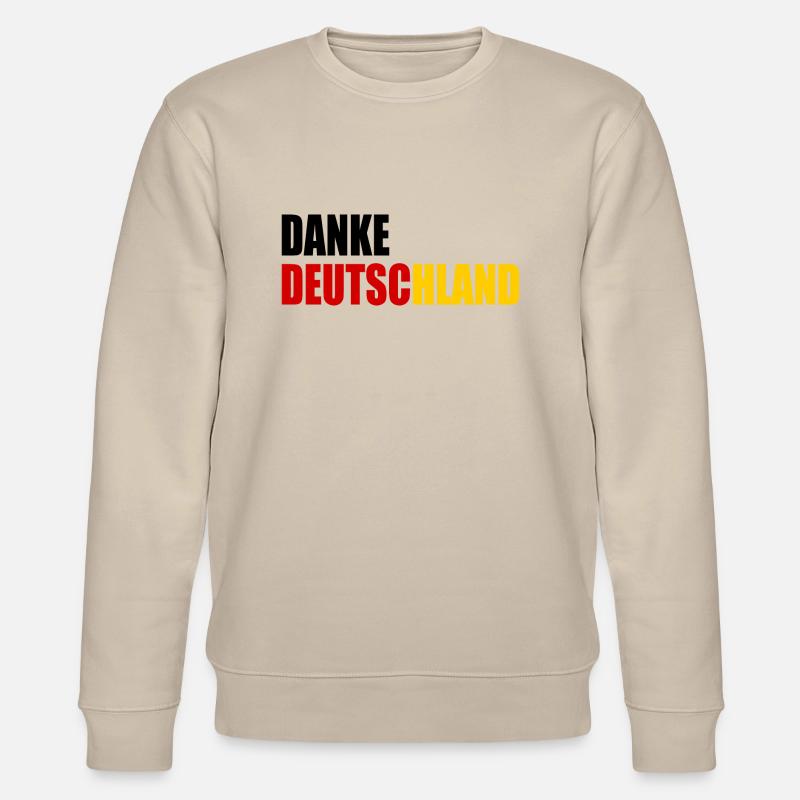 Danke deutschland - Stanley/Stella Unisex Bio-Sweatshirt CHANGER  - Beige
