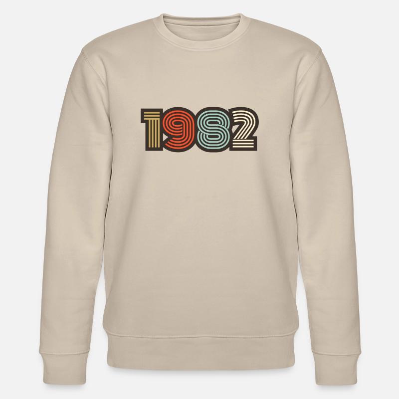1982 Retro Jahrgang - Stanley/Stella Unisex Bio-Sweatshirt CHANGER  - Beige