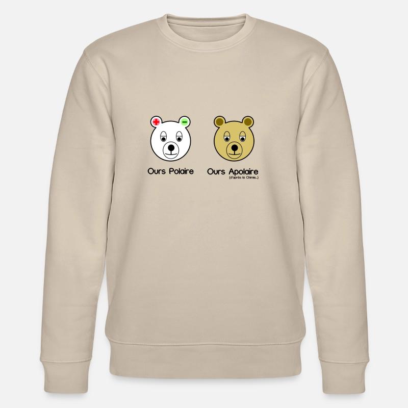 Polarbear - Stanley/Stella Unisex Bio-Sweatshirt CHANGER  - Beige