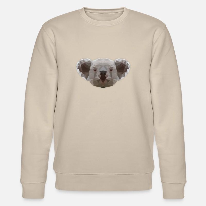 LowPoly "Koala" - Sweat bio CHANGER Stanley/Stella Unisexe - beige