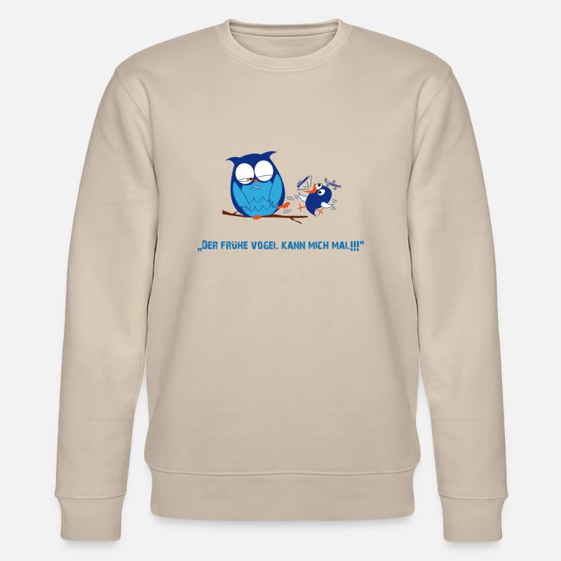 Der frühe Vogel - Stanley/Stella Unisex Bio-Sweatshirt CHANGER  - Beige