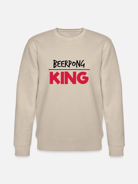 Beerpong King - Stanley/Stella Unisex Bio-Sweatshirt CHANGER - Beige