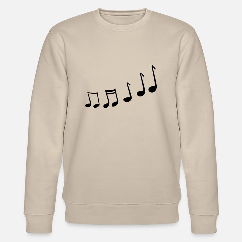 Musiknoten - Stanley/Stella Unisex Bio-Sweatshirt CHANGER  - Beige