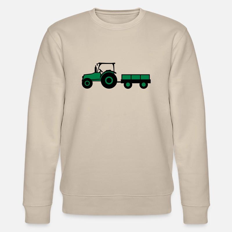Tractor With Trailer - Sweat bio CHANGER Stanley/Stella Unisexe - beige