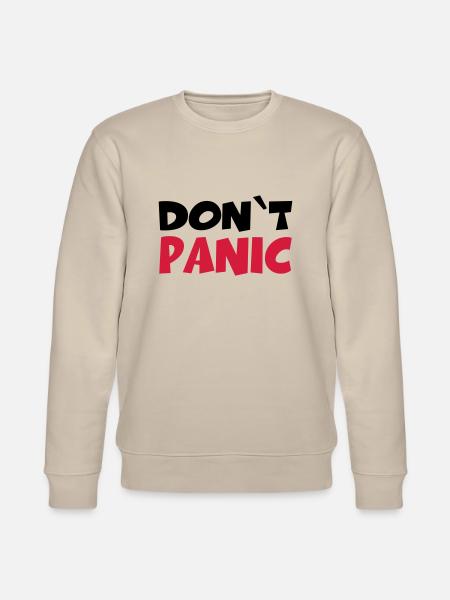 Don't panic - Stanley/Stella CHANGER Unisex Organic Sweatshirt - beige
