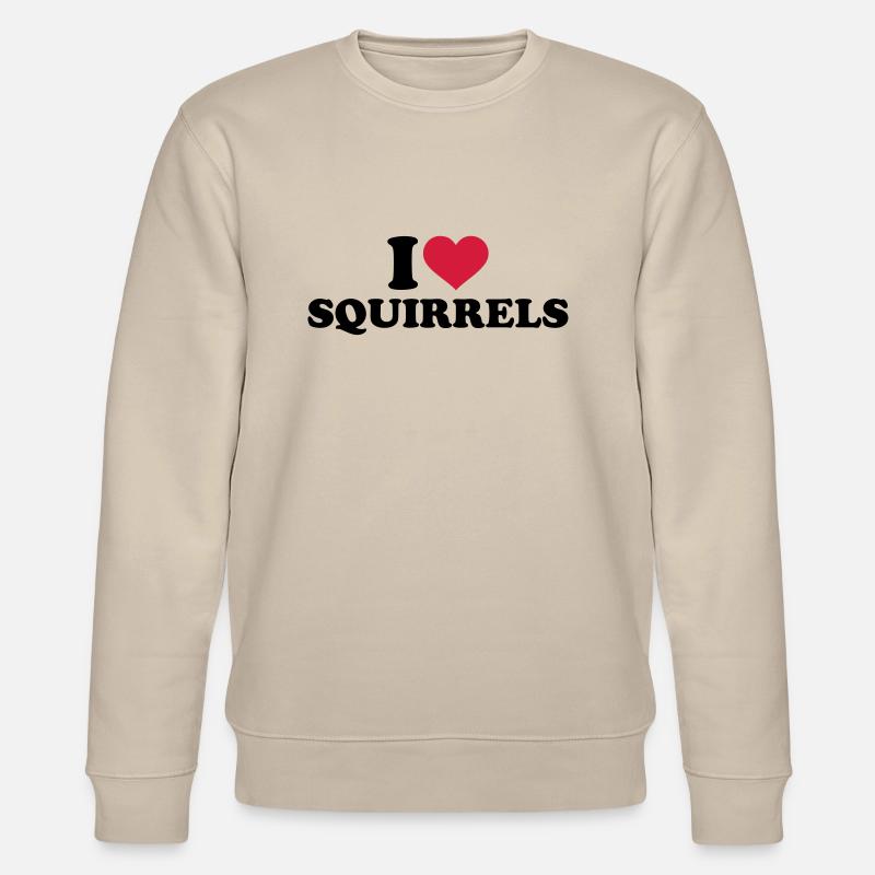 I love Squirrels - Sweat bio CHANGER Stanley/Stella Unisexe - beige