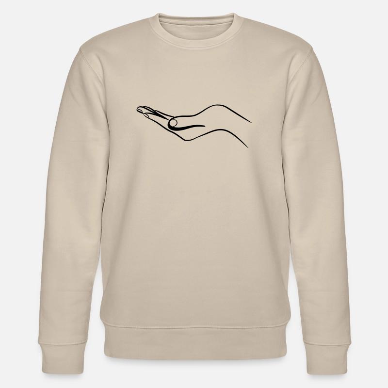 Get stop hand - Stanley/Stella CHANGER Unisex Organic Sweatshirt - beige