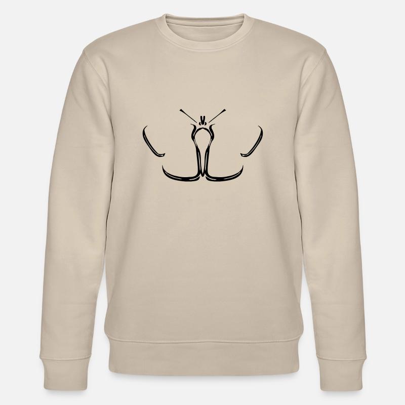 Schmetterling falter - Stanley/Stella Unisex Bio-Sweatshirt CHANGER  - Beige