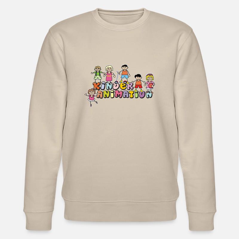 Vom Grafik Designer--- Kinderanimation - Stanley/Stella Unisex Bio-Sweatshirt CHANGER  - Beige