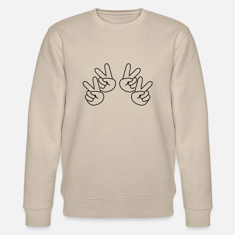 peace_haende_01 - Sweat bio CHANGER Stanley/Stella Unisexe - beige