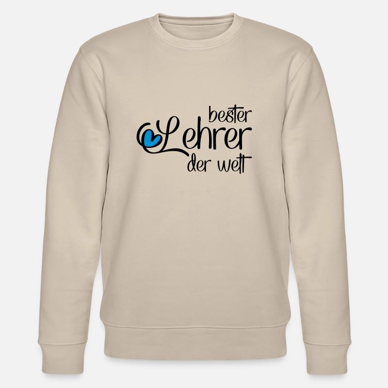 Lustiger Lehrer - Stanley/Stella Unisex Bio-Sweatshirt CHANGER  - Beige