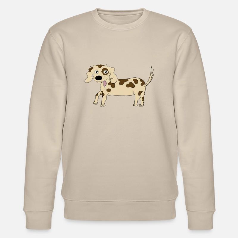 Sabbernder Hund - Stanley/Stella Unisex Bio-Sweatshirt CHANGER  - Beige