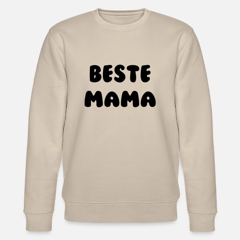 Beste Mama Schwarz - Stanley/Stella Unisex Bio-Sweatshirt CHANGER  - Beige
