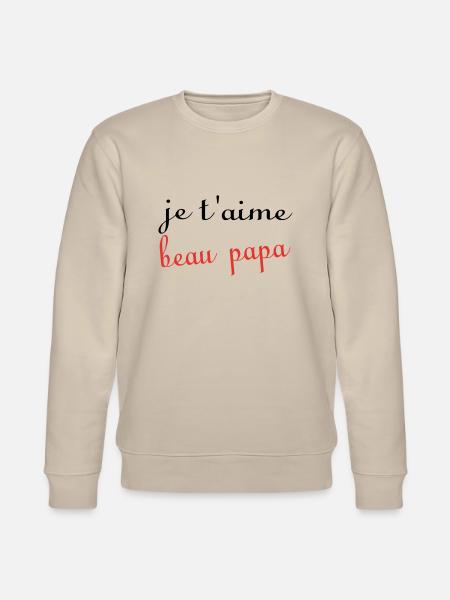 I love you stepdad - Stanley/Stella CHANGER Unisex Organic Sweatshirt - beige